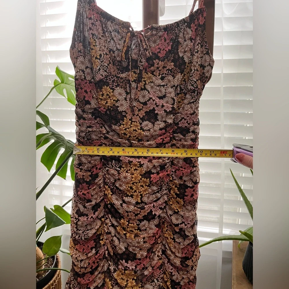 Ultra Flirt Floral Spaghetti Strap Mini Dress, size small